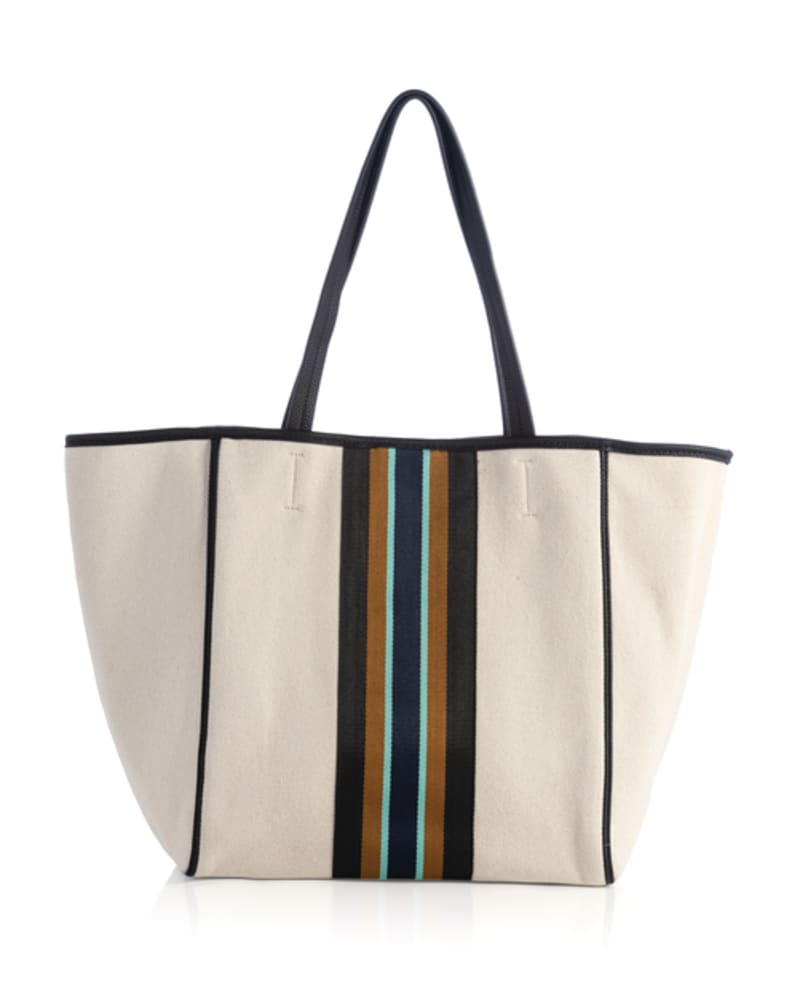 Front of a size None James Canvas Tote Bag in Ivory by Shiraleah. | dia_product_style_image_id:243004